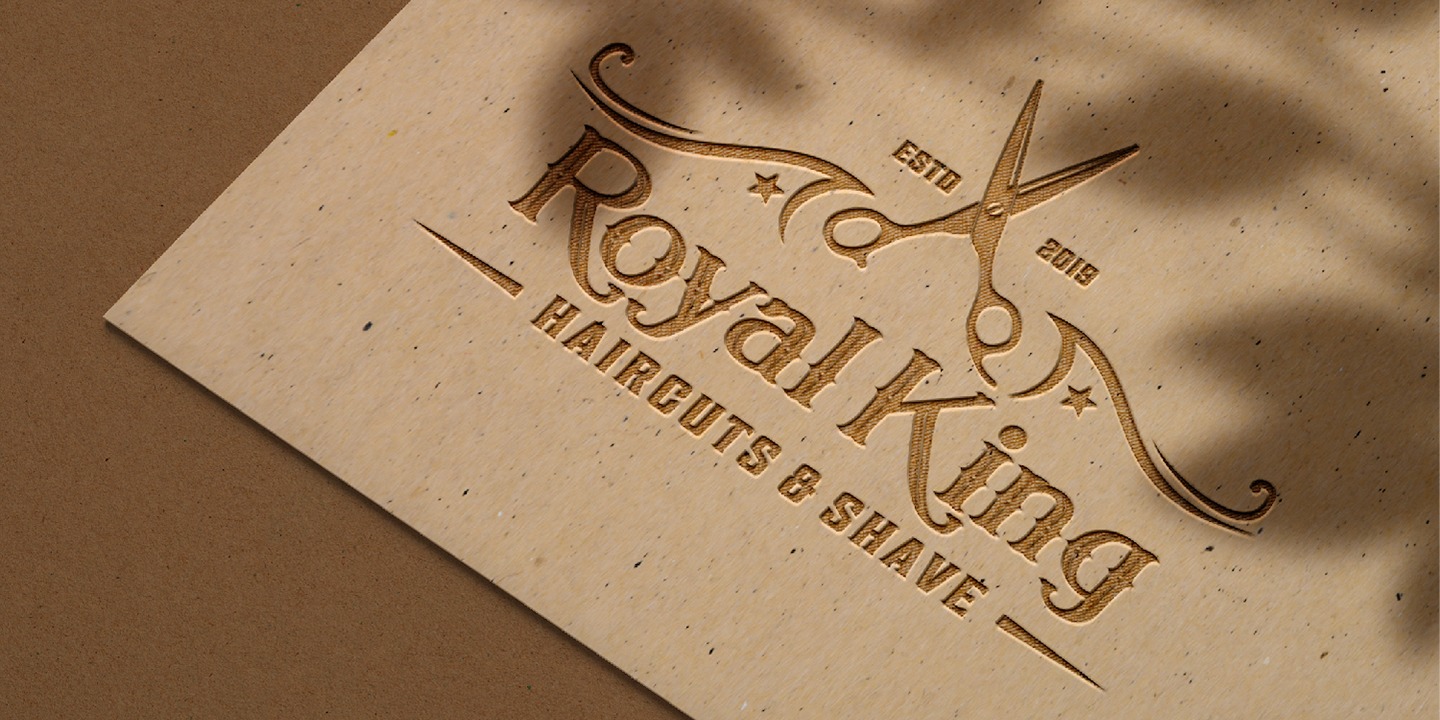 Ejemplo de fuente Royal King #3